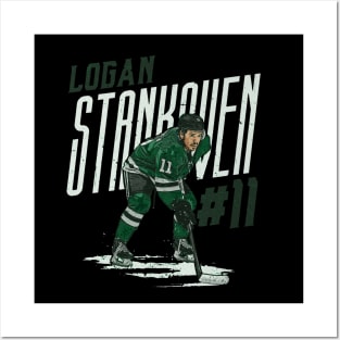 Logan Stankoven Dallas Player Name Posters and Art